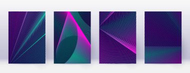 Sanat kartı. Soyut çizgiler modern broşür 