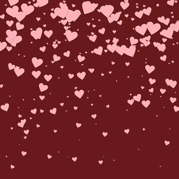 ピンクのハートの愛の告白。バレンタインデーのグラデーション — ストックベクタ