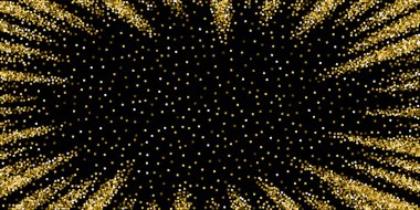 Altın parıltılı lüks konfeti. Dağınık 