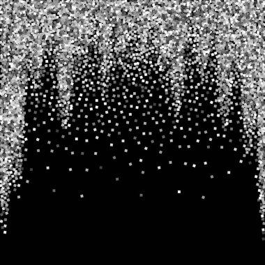 Gümüş parıltılı, ışıl ışıl, konfeti. Scattere