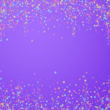 Şenlikli konfeti. Kutlama yıldızları. Renkli yıldız