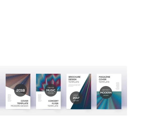 Moderne brochure ontwerp template set. Rood abstract — Stockvector