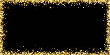 Işıl ışıl altın konfeti. Scattere