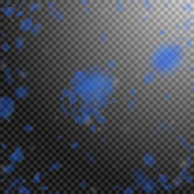 Koyu mavi çiçek yaprakları dökülüyor. Baştan çıkarıcı rom.