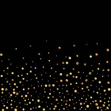 Nadir bulunan altın konfeti konfeti konfetisi. Kare