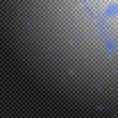 Koyu mavi çiçek yaprakları dökülüyor. Simetrik 