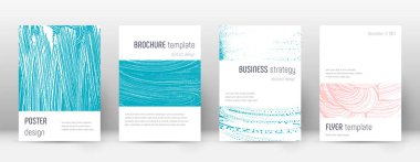 Kapak sayfası tasarımı şablonu. Minimalist broşür 