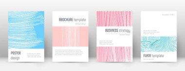 Kapak sayfası tasarımı şablonu. Minimalist broşür 