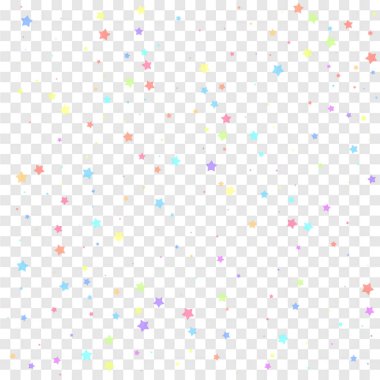 Şenlikli konfeti. Kutlama yıldızları. Renkli yıldız