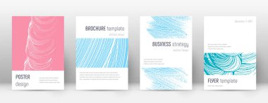 Kapak sayfası tasarımı şablonu. Minimalist broşür 