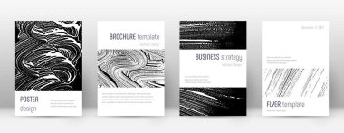 Kapak sayfası tasarımı şablonu. Minimalist broşür 