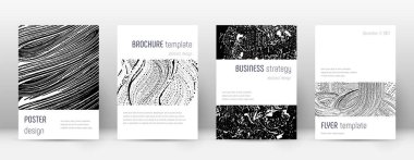 Kapak sayfası tasarımı şablonu. Minimalist broşür 