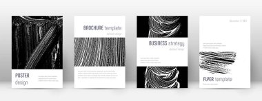 Kapak sayfası tasarımı şablonu. Minimalist broşür 