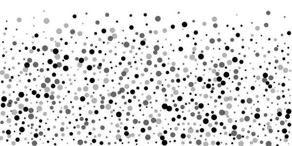 Esparcidos puntos negros al azar. Dispersión de puntos oscuros — Vector de stock