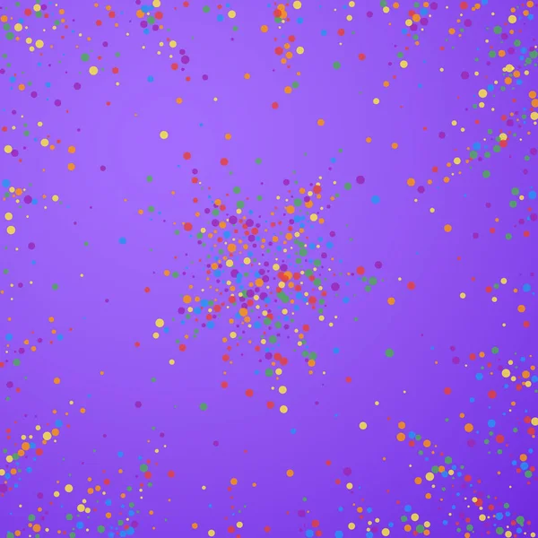 Feestelijke confetti. Feeststerren. Regenboogconfe — Stockvector