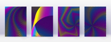 Sanat kartı. Soyut çizgiler modern broşür 