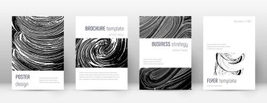 Kapak sayfası tasarımı şablonu. Minimalist broşür 