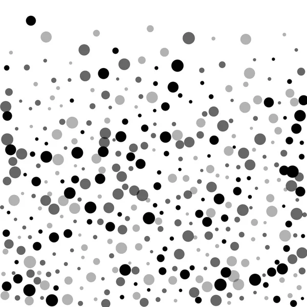 Des points noirs éparpillés au hasard. Dispersion des points sombres — Image vectorielle