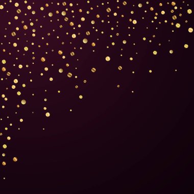 Nadir bulunan altın konfeti konfeti konfetisi. Kare