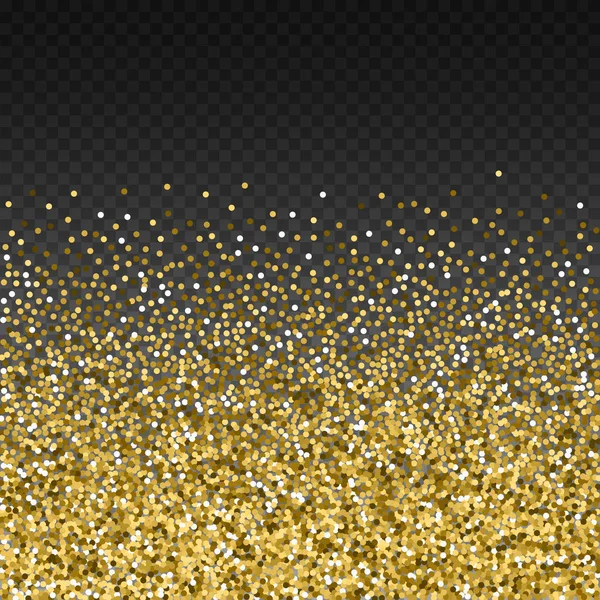 Glitter oro rotondo lusso coriandoli scintillanti. Scat — Vettoriale Stock