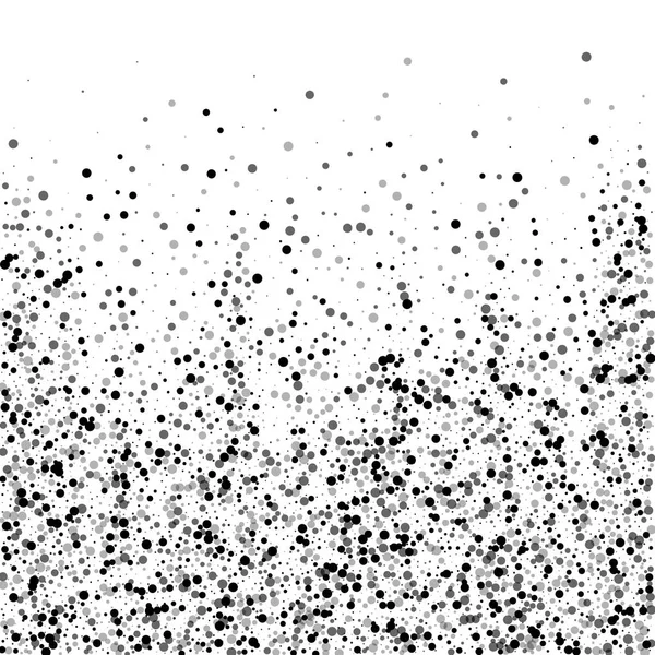 Scattered dense balck dots. Dark points dispersion — Stock Vector