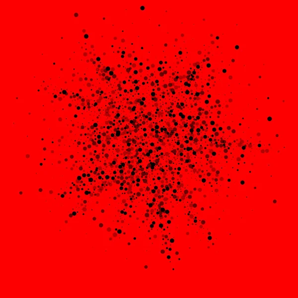 Des points denses éparpillés. dispersion des points sombres — Image vectorielle