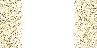 Altın üçgenler, ışıl ışıl konfeti. Scattere