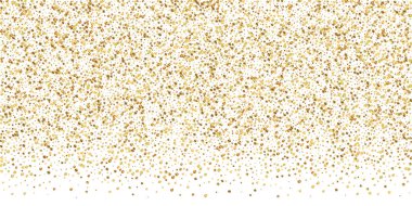 Altın konfeti konfeti konfetisi. Dağınık