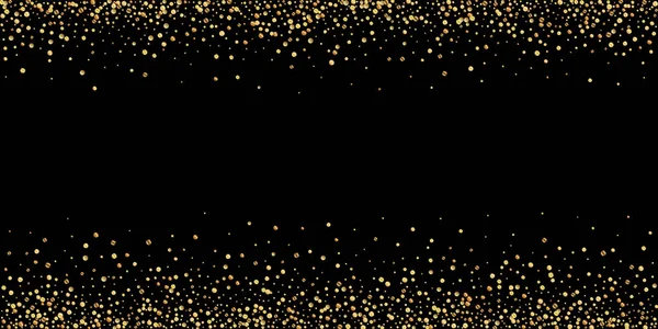 Gouden confetti luxe sprankelende confetti. Verspreid — Stockvector