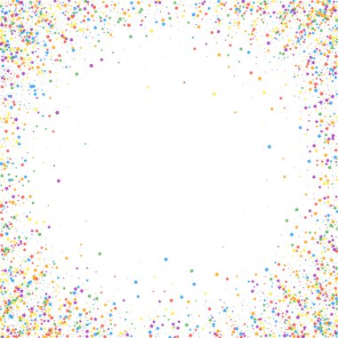 Şenlikli konfeti. Kutlama yıldızları. Çocuksu hapishane.