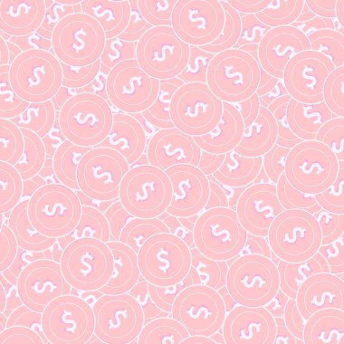 Amerikan Doları bakır seamless modeli paraları. Maj