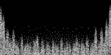 Yuvarlak gümüş parıltılı, ışıltılı konfeti. Kare