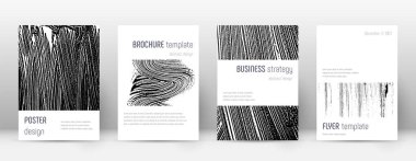 Kapak sayfası tasarımı şablonu. Minimalist broşür 