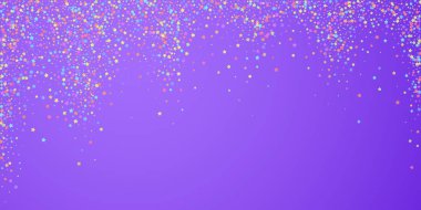 Şenlikli konfeti. Kutlama yıldızları. Renkli yıldız