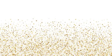 Altın konfeti konfeti konfetisi. Dağınık