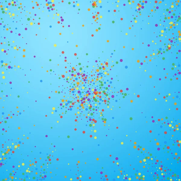 Confete festivo. Estrelas de celebração. Arco-íris confe — Vetor de Stock