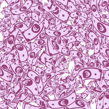 Avrupa Birliği Euro notları düşüyor. Kirli EUR faturaları