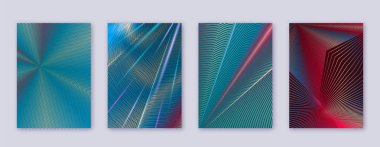 Sanat kartı. Soyut çizgiler modern broşür 