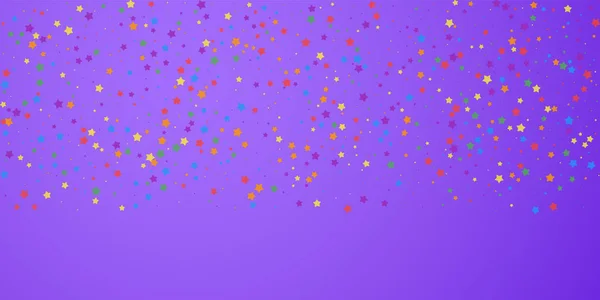 Confete festivo. Estrelas de celebração. Estrelas alegres — Vetor de Stock