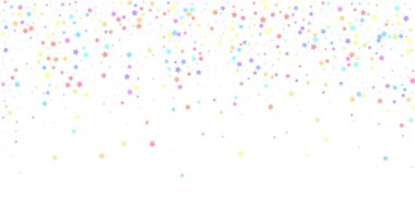 Şenlikli konfeti. Kutlama yıldızları. Renkli yıldız