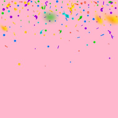 Flama ve konfeti. Festival tinsel ve ri folyo