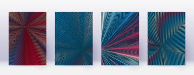 Sanat kartı. Soyut çizgiler modern broşür 