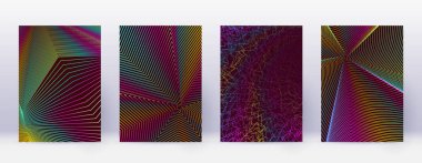 Sanat kartı. Soyut çizgiler modern broşür 