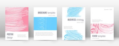 Kapak sayfası tasarımı şablonu. Minimalist broşür 