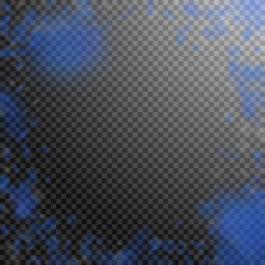 Koyu mavi çiçek yaprakları dökülüyor. Sulu romantizm