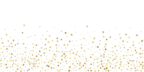 Coriandoli d'oro sparsi coriandoli scintillanti di lusso. Sc. — Vettoriale Stock