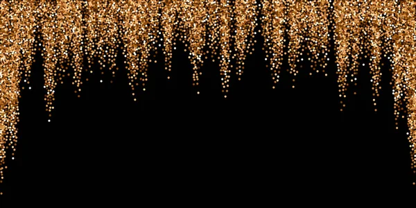 Rood rond goud glitter luxe sprankelende confetti. — Stockvector