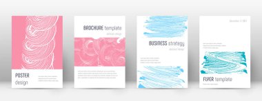 Kapak sayfası tasarımı şablonu. Minimalist broşür 