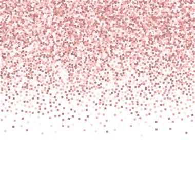 Pembe altın parıltılı lüks konfeti. Scatt.