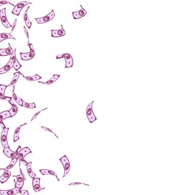 Avrupa Birliği Euro notları düşüyor. Kısaltılmış EUR faturası